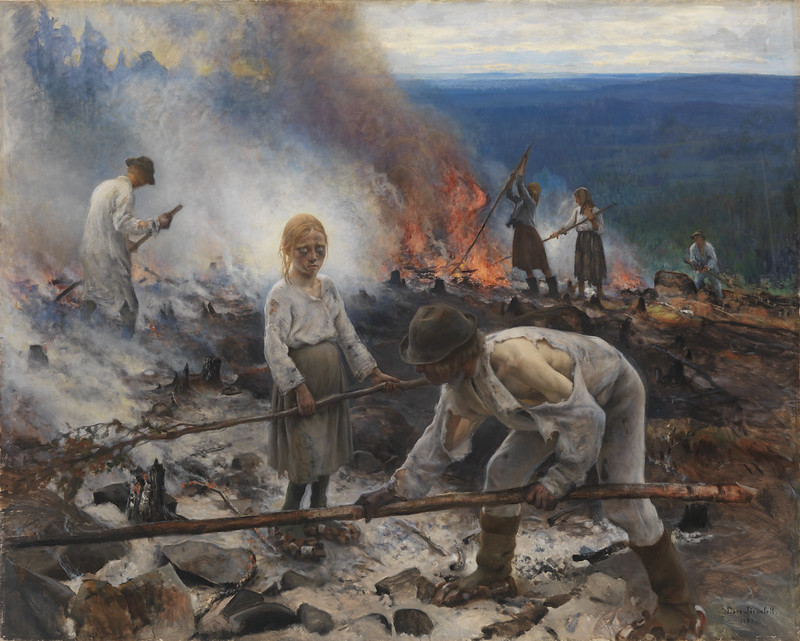 Eero Järnefelt (1863-1937): Raatajat rahanalaiset / Kaski